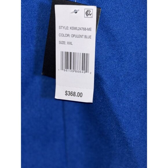 Kate Spade Bright Blue Trench Coat Sz XXL Winter Elegant Statement Piece NWT - Picture 5 of 6